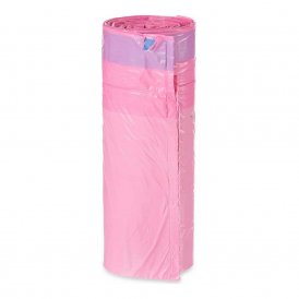 Affaldsposer Tyggegummi Selvlukkende Pink (30 L) (20 uds)
