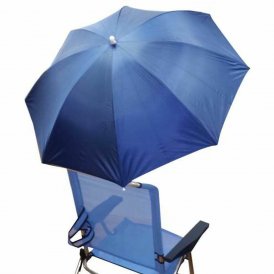 Parasol til strandstol Blå (120 cm)