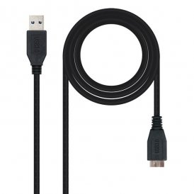 USB 3.0 A til mikro USB B-kabel NANOCABLE 10.01.110-BK Sort