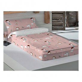 Vatteret sengetøj med lynlås Haciendo el Indio Unicorn (90 x 190 cm) (Seng 90)