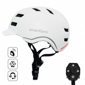 Hjelm til Elektrisk Løbehjul Smartgyro SMART PRO Hvid (Refurbished A)
