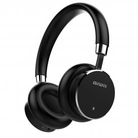 Aiwa Trådløse hovedtelefoner Aiwa HSTBTN800BK Sort