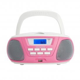 Radio CD Bluetooth MP3 Aiwa BBTU300PK 5W Pink Hvid