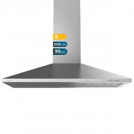 Cecotec Konventions-emhætte Cecotec Bolero Flux PM 903500 Inox B Stål 90 x 46,5 cm