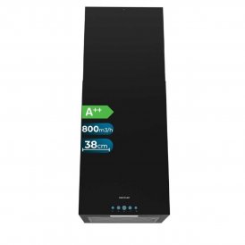 Cecotec Emhætte ø Bolero Flux ICT 388000 sort 38cm 800m3/h A++ touch LED