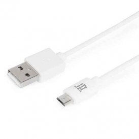 USB-kabel til micro USB Maillon Technologique MTBMUW241 Hvid 1 m (1 m)