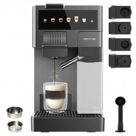 Cecotec Espressomaskine FreeStyle Latte T 1,6L 20bar sort 4i1 kapsler & malet