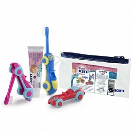 Kin Sæt til Oral Pleje til Børn Kin Fluorkin Infantil Viaje Coche Bil (3 Dele)