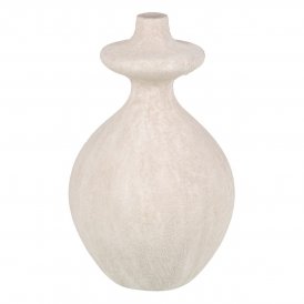 Vase Flødefarvet Keramik Sand 21 x 21 x 38 cm