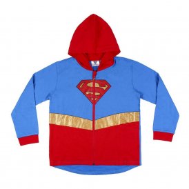 Hættetrøje til Børn DC Super Hero Girls Blå