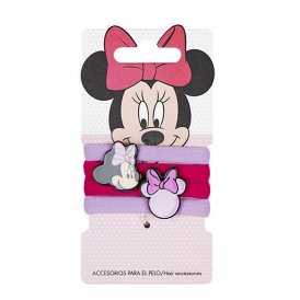 Hårelastikker Minnie Mouse 4 Dele Multifarvet