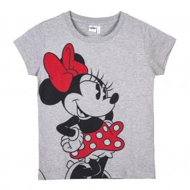 Børne Kortærmet T-shirt Minnie Mouse Grå