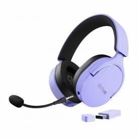 Trust Spelhörlurar med mikrofon GXT 491 Svart Violett läder