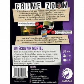 Brætspil Asmodee Crime Zoom Un Écrivain Mortel (FR)