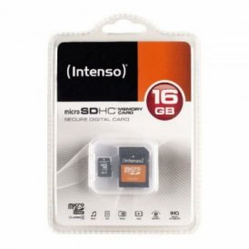 Mikro-SD-hukommelseskort med adapter INTENSO 3413470 16 GB Klasse 10