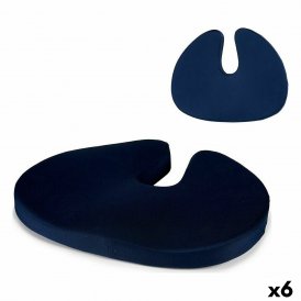 Pude med fyld Hukommelsesfunktion Sæde Blå 36 x 5 x 47 cm (6 enheder)
