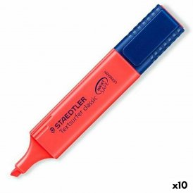 Staedtler Fluorescerende markør Staedtler Textsurfer Classic Rød 10 enheder