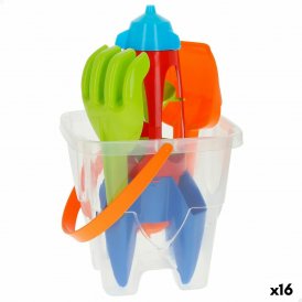 Colorbaby Sæt med legetøj til stranden Colorbaby polypropylen (16 enheder)