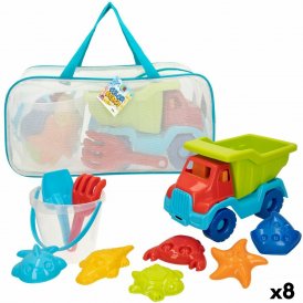 Colorbaby Sæt med legetøj til stranden Colorbaby polypropylen (8 enheder)