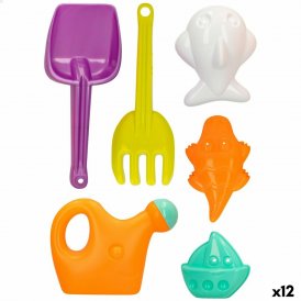 Colorbaby Sæt med legetøj til stranden Colorbaby 6 Dele 27 cm (12 enheder)