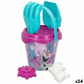 Frozen Sæt med legetøj til stranden Frozen Olaf Ø 14 cm (24 enheder)