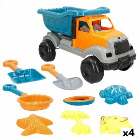 Colorbaby Sæt med legetøj til stranden Colorbaby 40 x 22 x 20 cm (4 enheder)