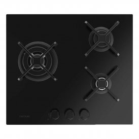 Cecotec gaskogeplade Bolero Squad G 3400S 3 brændere 6200W Nano Glass støbejern sort