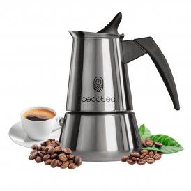 Cecotec Kaffemaskine italiensk rustfrit stål 6 kopper Piccolina 600 drypfri ergonomisk