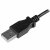 USB-kabel Startech USBAUB50CMLA Sort 0,5 m