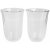DeLonghi Glassæt DeLonghi 5513214611 22 cl Gennemsigtig (2 enheder)