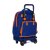Skolerygsæk med Hjul Compact Valencia Basket M918 Blå Orange (33 x 45 x 22 cm)