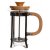 Kaffekande med stempel DKD Home Decor Stål 350 ml Borosilikatglas