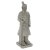Dekorativ figur DKD Home Decor FD-164448 Grå Glasfiber Orientalsk Kriger 37 x 36 x 120 cm