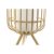 Bordlampe DKD Home Decor Hvid Polyester Bambus 220 V 50 W (22 x 22 x 37 cm)