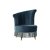 Lænestol DKD Home Decor 8424001802289 Blå Metal Polyester (77 x 63 x 85 cm)