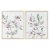 Maleri DKD Home Decor Cvetlice Floral Shabby Chic 48 x 2 x 60 cm (2 enheder)