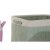 Kurvesæt DKD Home Decor 8424001855803 38 x 28 x 22 cm Beige Pink Polyester Grøn (2 enheder)