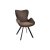 Spisebordsstol DKD Home Decor 54 x 60,5 x 83 cm Sort Metal Plastik Mørkebrun