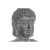 Dekorativ havefigur DKD Home Decor Grå Buddha Harpiks Magnesium (38,8 x 26,8 x 62,3 cm)