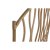 Home ESPRIT Sengegavl Home ESPRIT Natur 153 X 3 X 146 cm