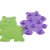 DKD Home Decor Bademåtte DKD Home Decor 10 x 1 x 13 cm Syren Grøn Børns PVC (2 enheder)