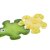 DKD Home Decor Bademåtte DKD Home Decor 11,5 x 1 x 10 cm Grøn Gul Børns Skildpadde PVC 10 cm (2 enheder)