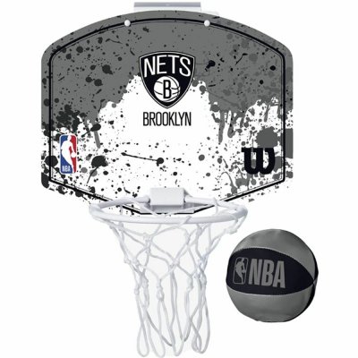 Basketballkurv Wilson Brooklyn Nets Mini Grå
