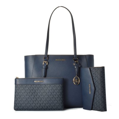 Håndtasker til damer Michael Kors CHARLOTTE Blå 34 x 27 x 11 cm