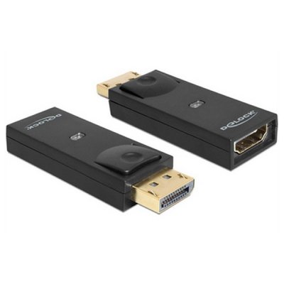 DisplayPort til HDMI-adapter DELOCK 65258 Sort