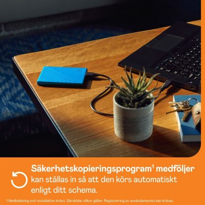 Western Digital Harddisk Western Digital My Passport 2 TB Blå