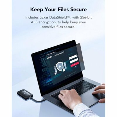 Lexar Ekstern harddisk Lexar LSL500M001T-RNBNG Sort 1 TB