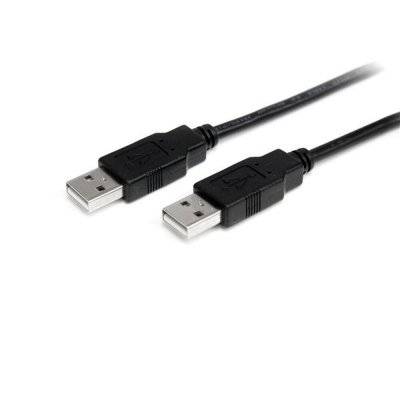USB-kabel Startech USB2AA1M USB A Sort