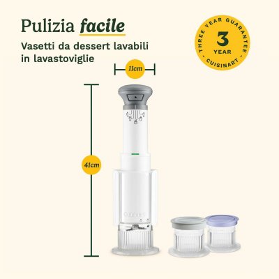 Cuisinart Ismaskine Cuisinart ICEFD10E Hvid Plastik 1 L 3,3 L 1L