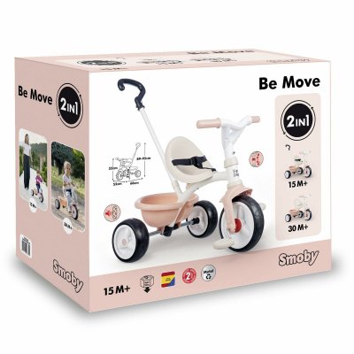 Smoby Trehjulet Cykel Smoby Be Move rosa
